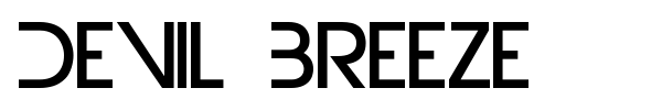 Devil Breeze font preview